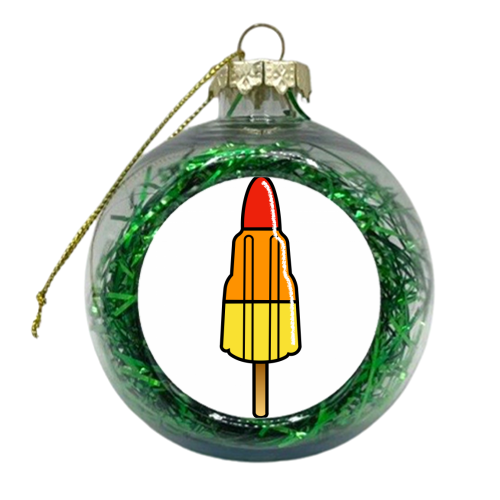 Rocket Lolly - xmas bauble by Adam Regester