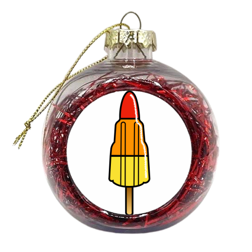 Rocket Lolly - xmas bauble by Adam Regester
