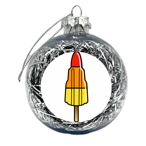 Rocket Lolly - xmas bauble by Adam Regester