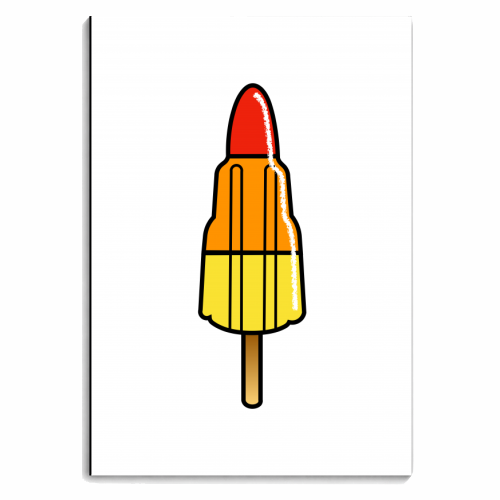 Rocket Lolly - personalised A4, A5, A6 notebook by Adam Regester