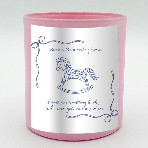 Rocking Horse - scented candle by Ms Doodle
