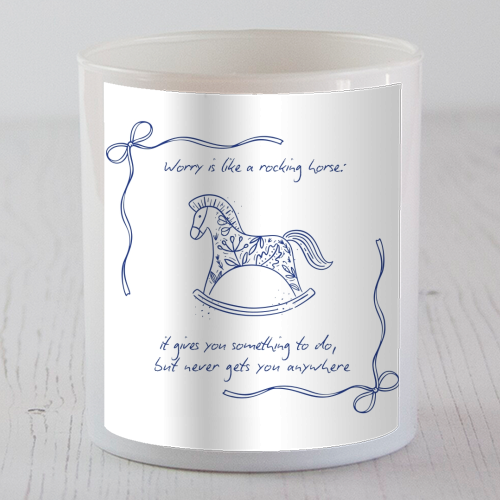 Rocking Horse - scented candle by Ms Doodle
