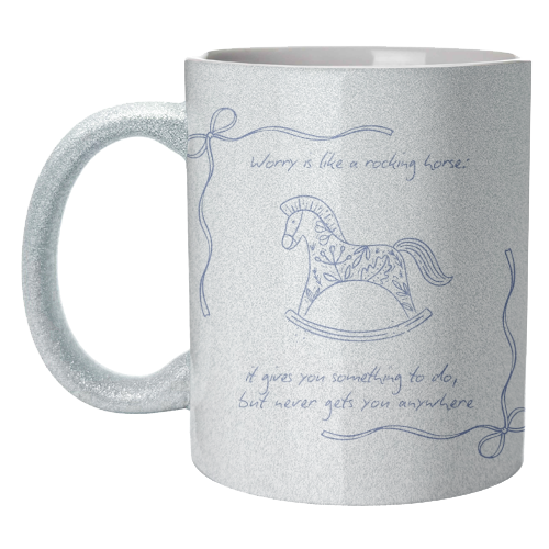 Rocking Horse - unique mug by Ms Doodle
