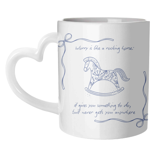 Rocking Horse - unique mug by Ms Doodle