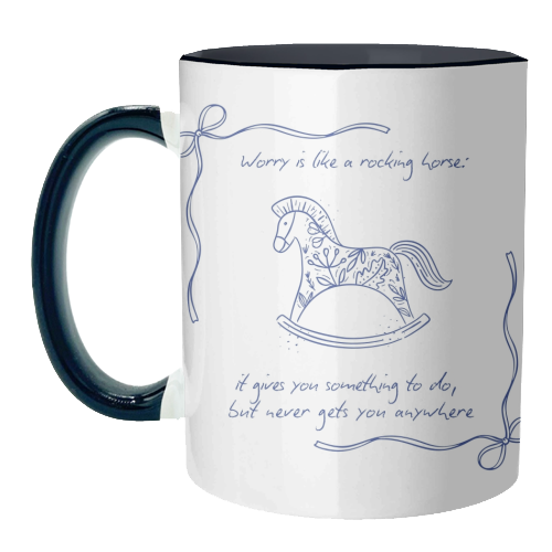 Rocking Horse - unique mug by Ms Doodle