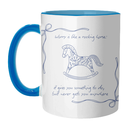 Rocking Horse - unique mug by Ms Doodle