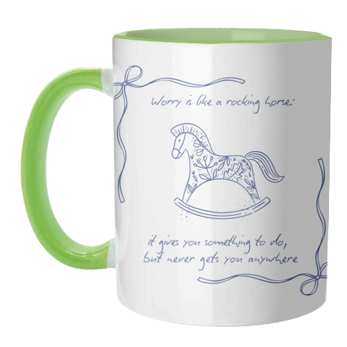 Rocking Horse - unique mug by Ms Doodle