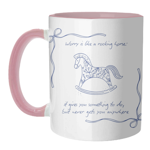 Rocking Horse - unique mug by Ms Doodle