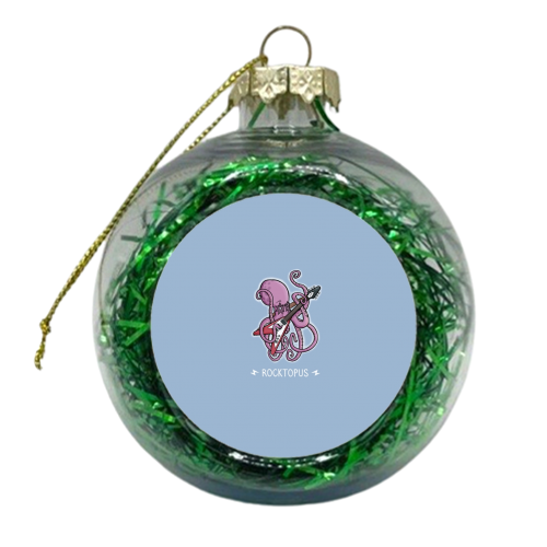 Rocktopus - xmas bauble by Carl Batterbee