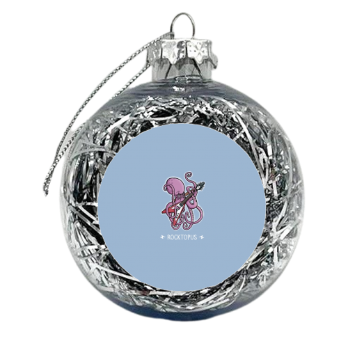 Rocktopus - xmas bauble by Carl Batterbee