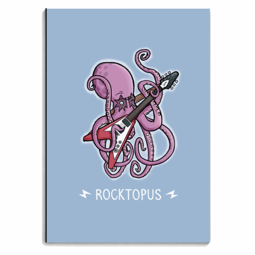 Rocktopus - personalised A4, A5, A6 notebook by Carl Batterbee