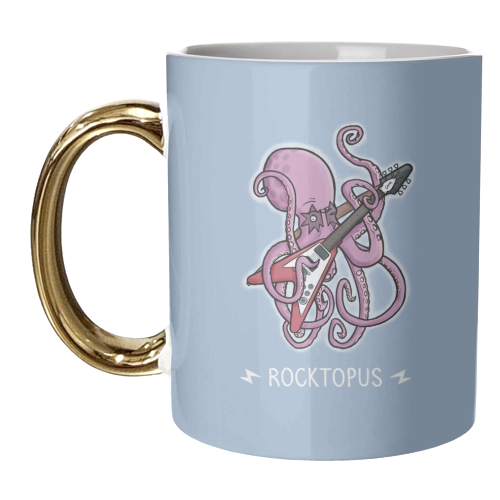 Rocktopus - unique mug by Carl Batterbee