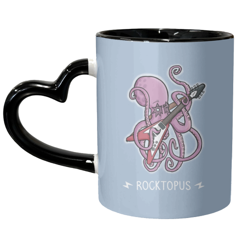 Rocktopus - unique mug by Carl Batterbee