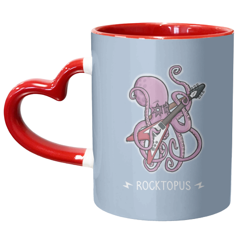 Rocktopus - unique mug by Carl Batterbee