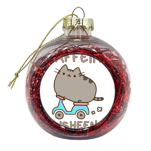 rolling cat - xmas bauble by angel quiroga