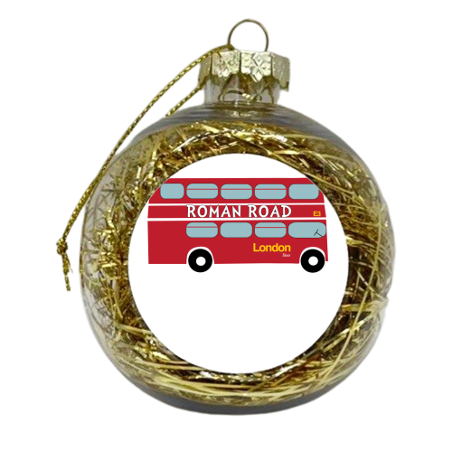 Roman Road London  - xmas bauble by Ilka Dickens