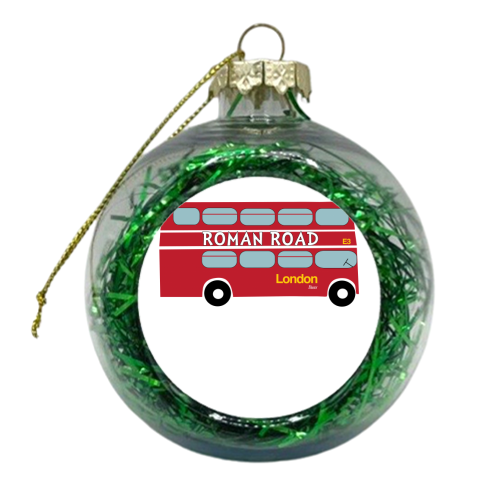 Roman Road London  - xmas bauble by Ilka Dickens