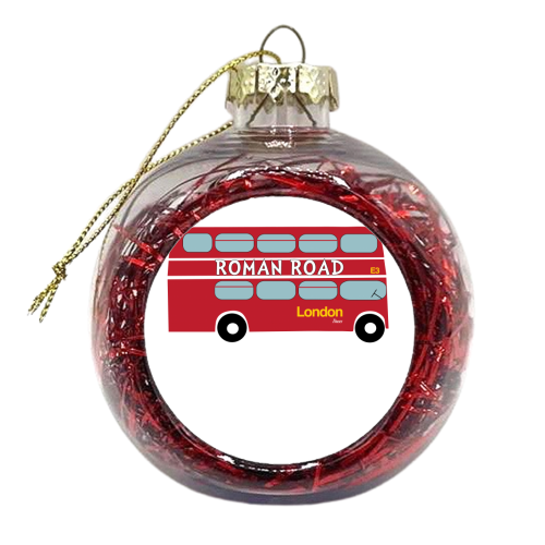 Roman Road London  - xmas bauble by Ilka Dickens