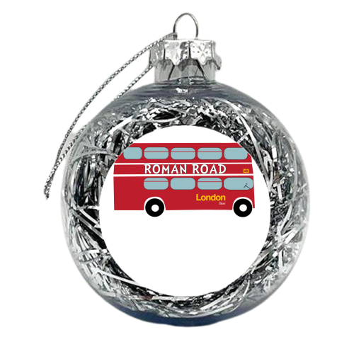 Roman Road London  - xmas bauble by Ilka Dickens