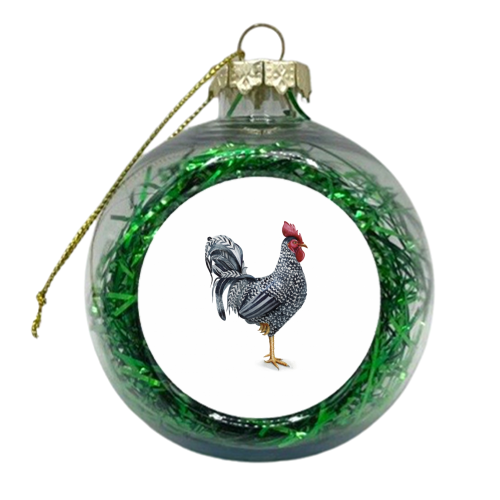 rooster - xmas bauble by Anastasia Alekna