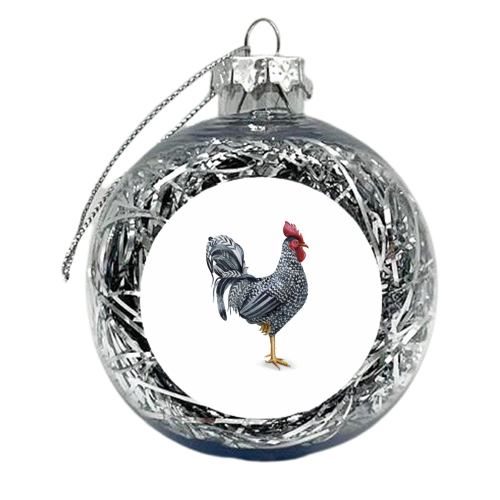 rooster - xmas bauble by Anastasia Alekna