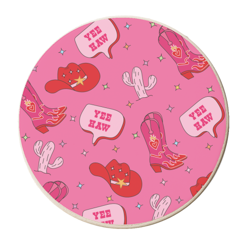 Rootin' Tootin' Cowgirl Dreams - personalised beer coaster by Laura Lonsdale