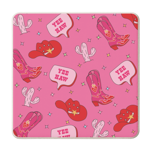 Rootin' Tootin' Cowgirl Dreams - personalised beer coaster by Laura Lonsdale