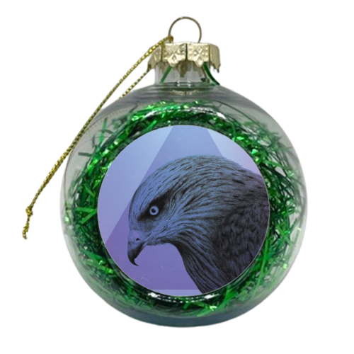 Rory the Red Kite - xmas bauble by Linden Reekie