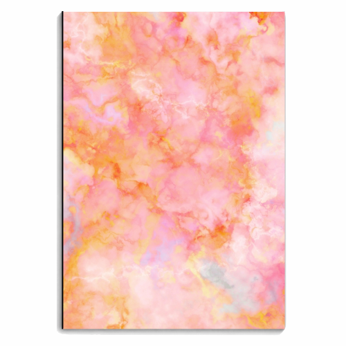 Rosé and Sunny Marble - pink, coral and orange - personalised A4, A5, A6 notebook by Dominique Vari