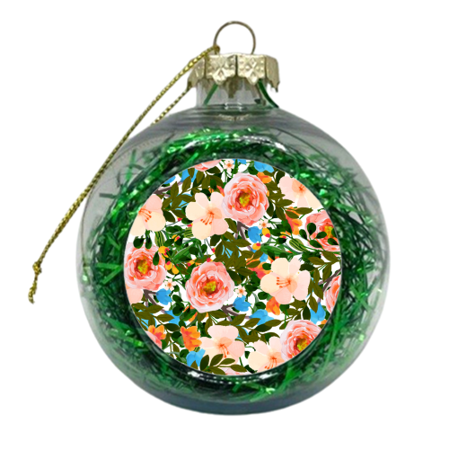 Rose Garden - xmas bauble by Uma Prabhakar Gokhale