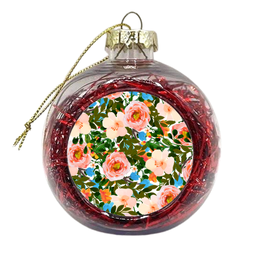 Rose Garden - xmas bauble by Uma Prabhakar Gokhale