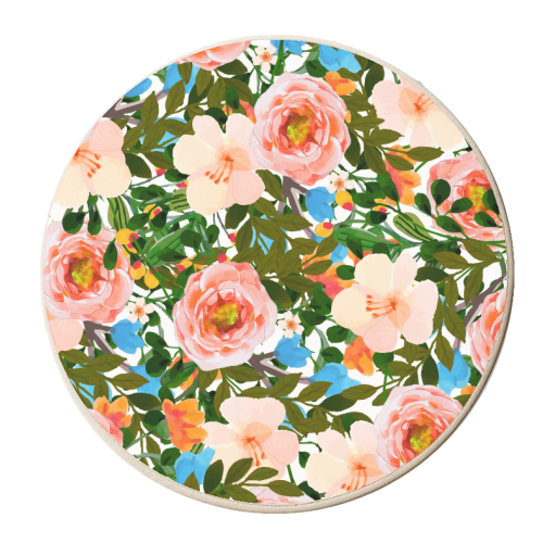 Rose Garden - personalised beer coaster by Uma Prabhakar Gokhale