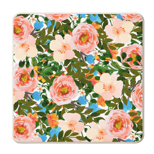 Rose Garden - personalised beer coaster by Uma Prabhakar Gokhale