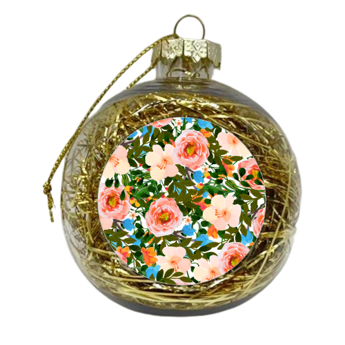 Rose Garden - xmas bauble by Uma Prabhakar Gokhale