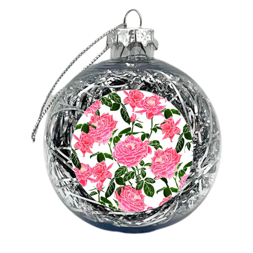 Rose V2 - xmas bauble by Uma Prabhakar Gokhale