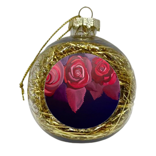 Roses - xmas bauble by CJohnson91