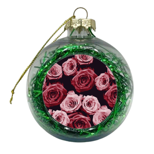 Roses - xmas bauble by Megan Laura Roberts