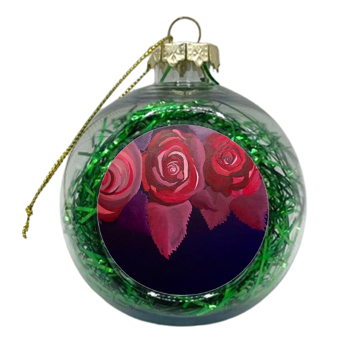 Roses - xmas bauble by CJohnson91