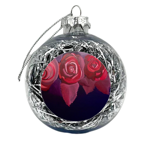 Roses - xmas bauble by CJohnson91