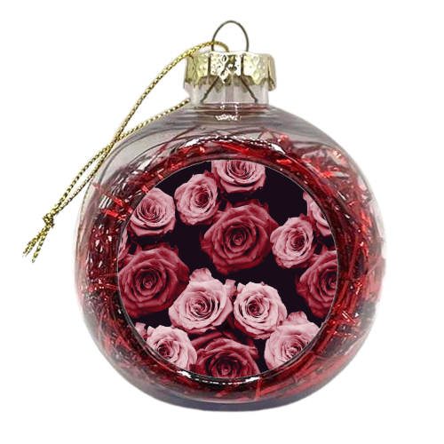 Roses - xmas bauble by Megan Laura Roberts