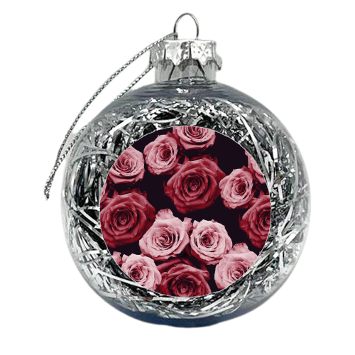 Roses - xmas bauble by Megan Laura Roberts