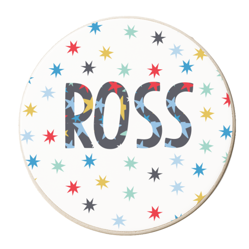 Ross - personalised beer coaster by The Boy and the Bear
