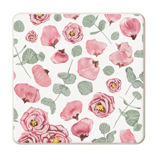 Rosy Romance - personalised beer coaster by Uma Prabhakar Gokhale