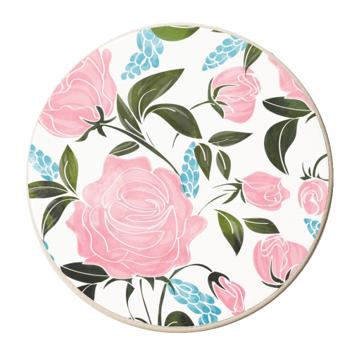 Rosy v2 - personalised beer coaster by Uma Prabhakar Gokhale