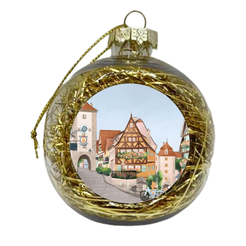 Rothenburg Germany - xmas bauble by Kun Pact