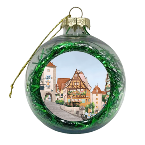 Rothenburg Germany - xmas bauble by Kun Pact