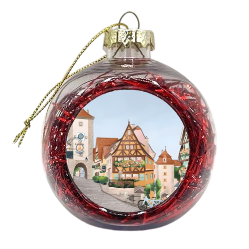 Rothenburg Germany - xmas bauble by Kun Pact