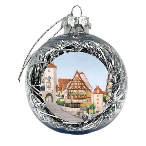 Rothenburg Germany - xmas bauble by Kun Pact