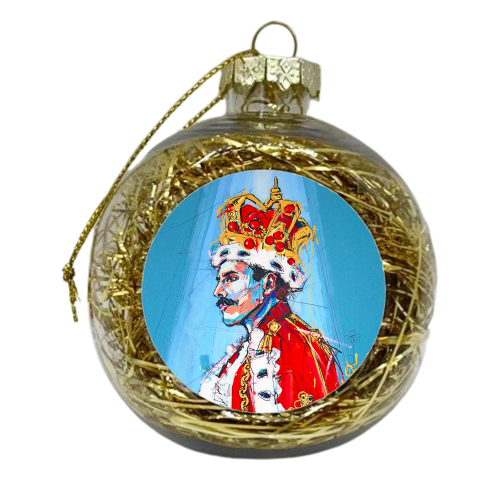 Royal Freddie - xmas bauble by Laura Selevos