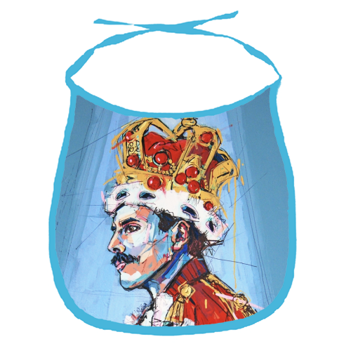Royal Freddie - funny baby bib by Laura Selevos
